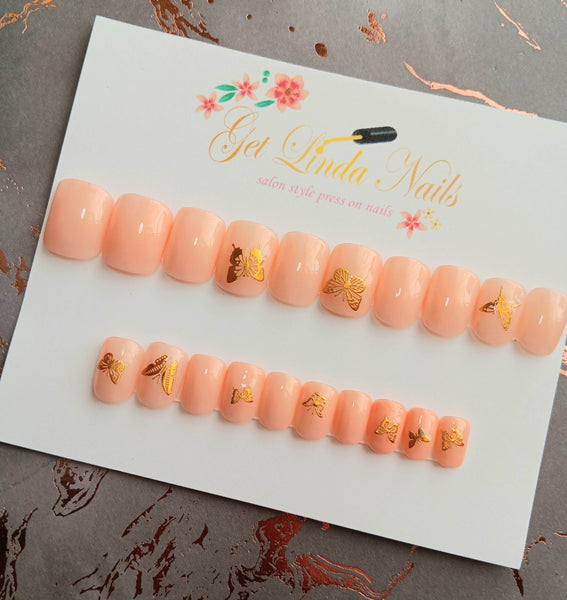 Champagne Ready to Ship - Get Linda Nails
