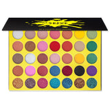 Makeup Freak X 35 Color Pigmented Eyeshadow Palette With Glitter Holiday